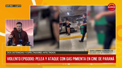 Pelea y ataque con gas pimienta en cine de Paran&aacute;: dos detenidas y espectadores afectados